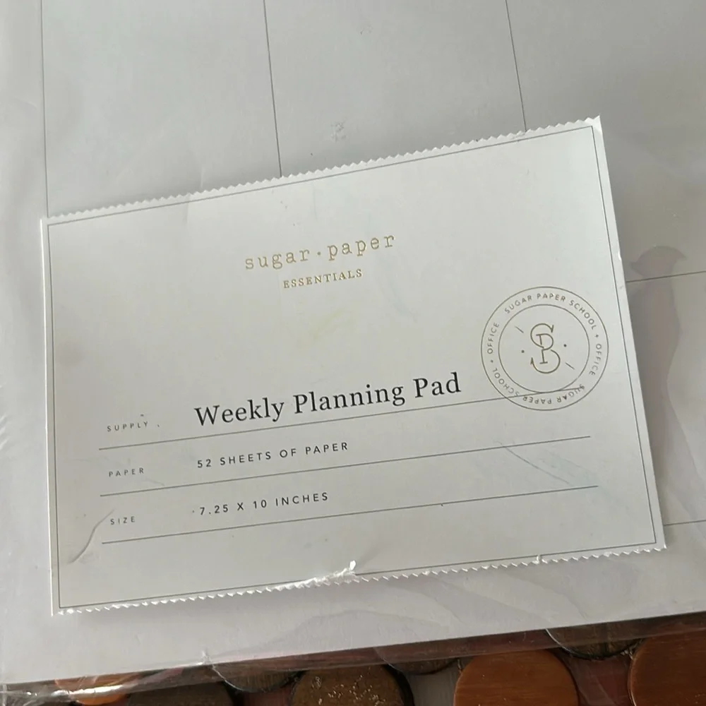 Sugar Paper Undated Weekly Planning Pad